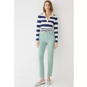 J Crew Vintage Slim Straight corduroys in mint green NWT
